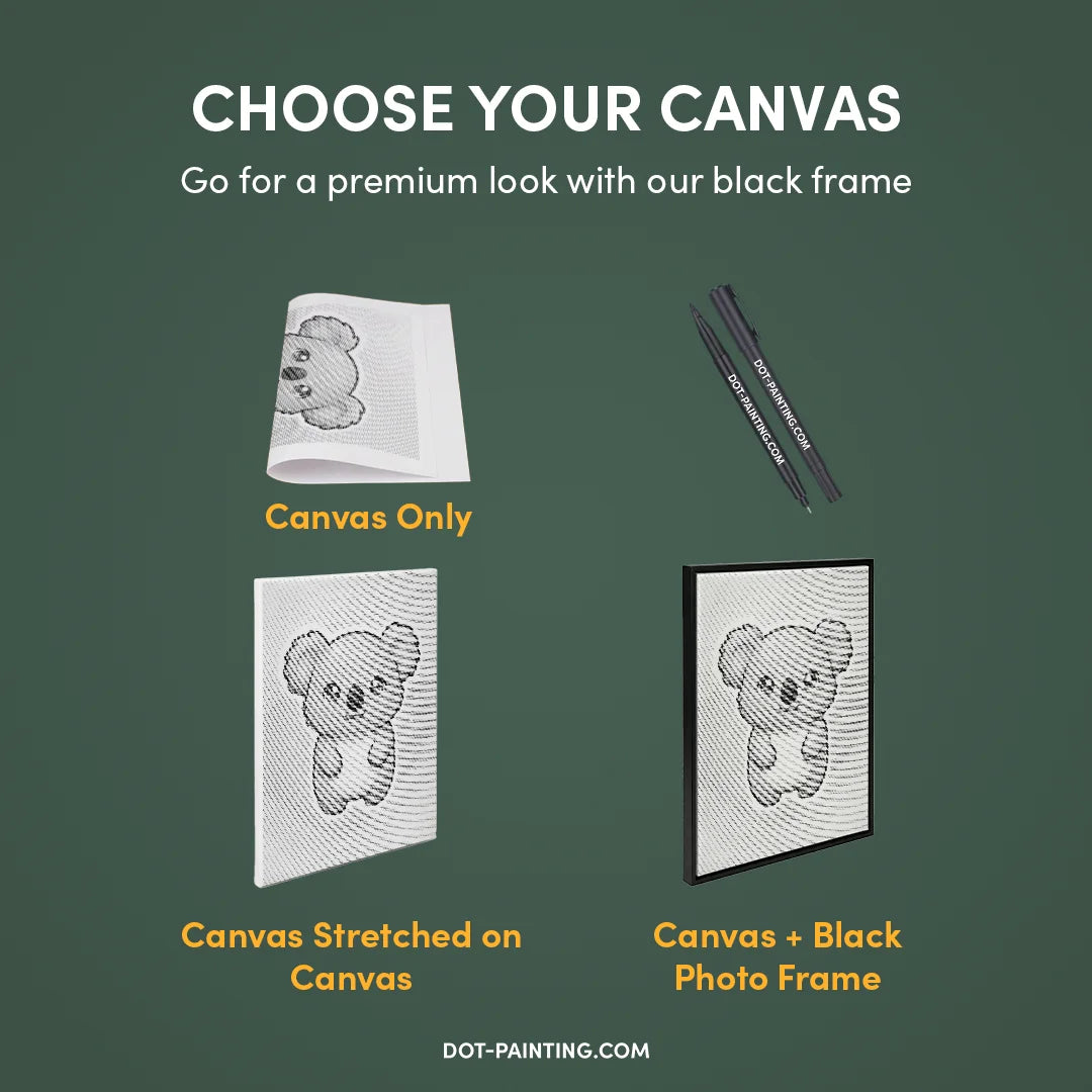 Peinture à pois Koala