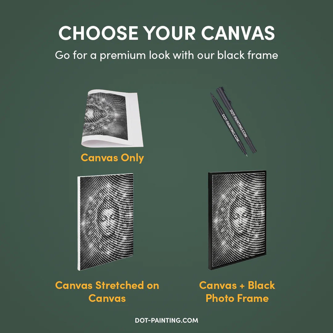 Bouddha avec peinture à pois de fleurs