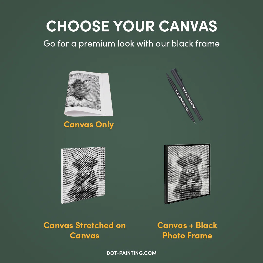 Peinture à points Highlander écossais