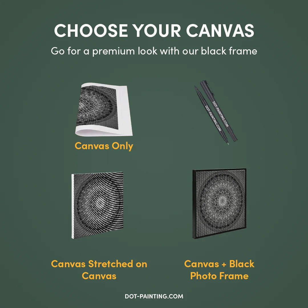 Peinture Mandala 12 points