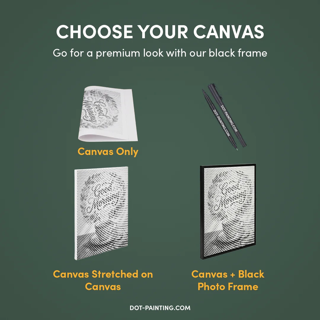 Peinture de point de café de bonjour