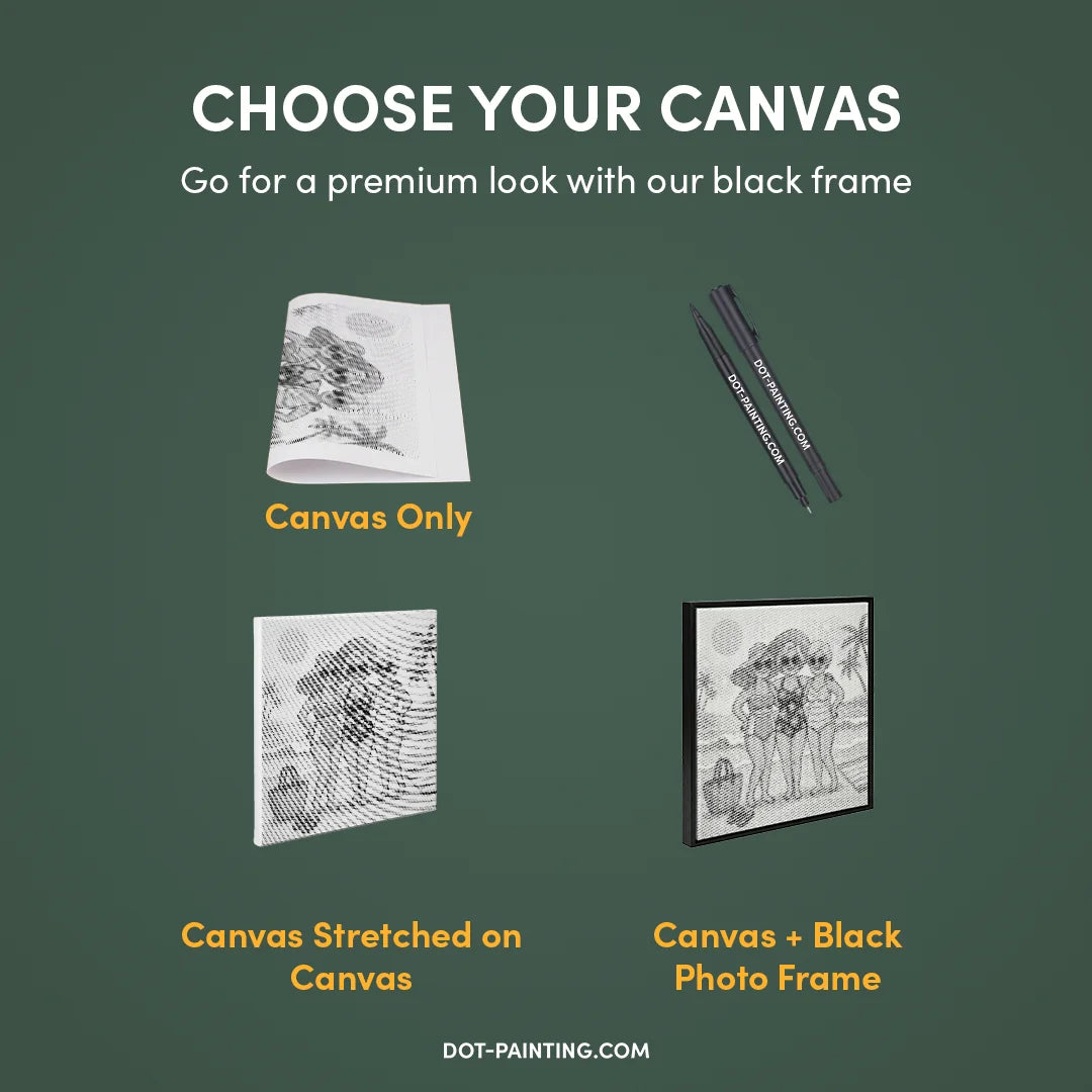 Peinture à points de vieilles dames