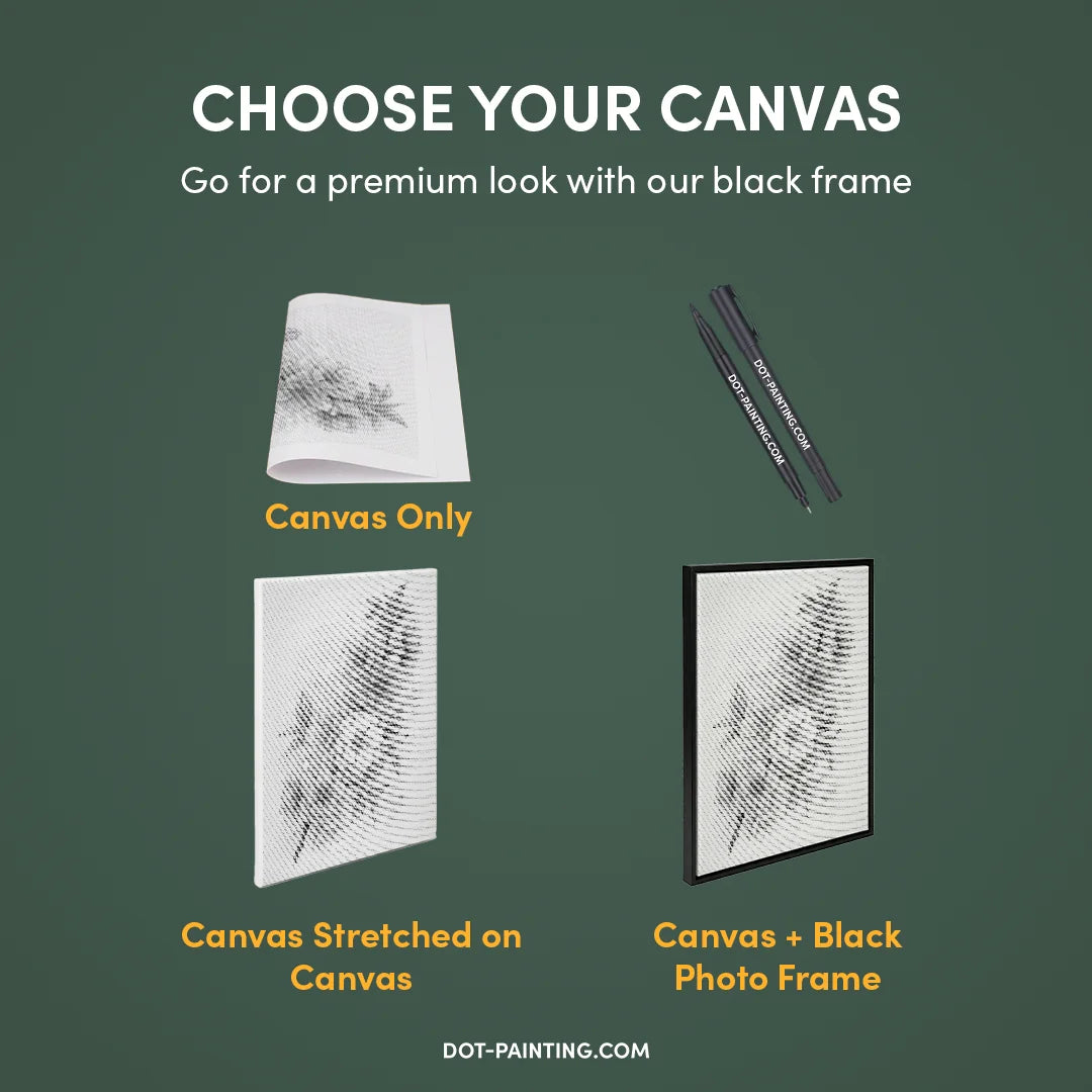 Peinture de points de fleurs de luxe