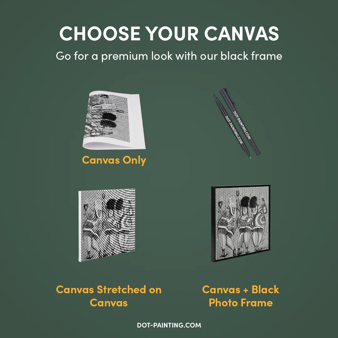 Les dames heureuses gagnent la peinture à points