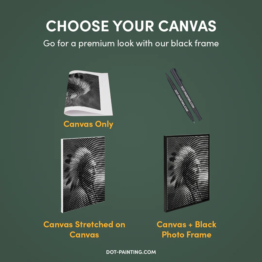 Peinture à pois indienne