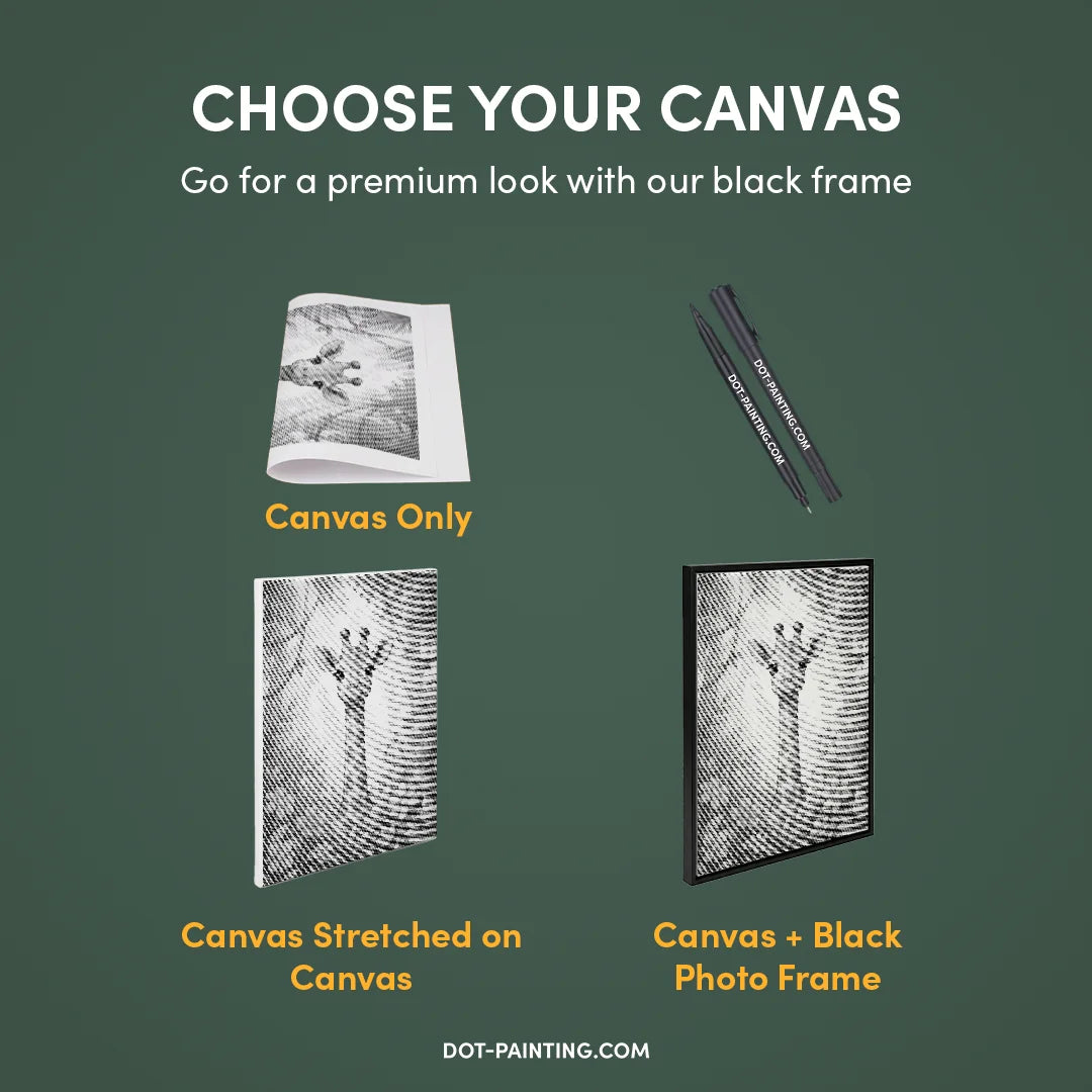 Peinture à pois girafe avec fleurs