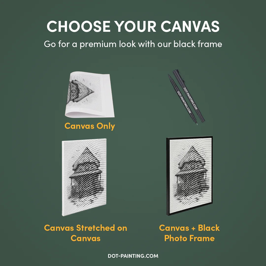 Peinture de point de chalet de plage