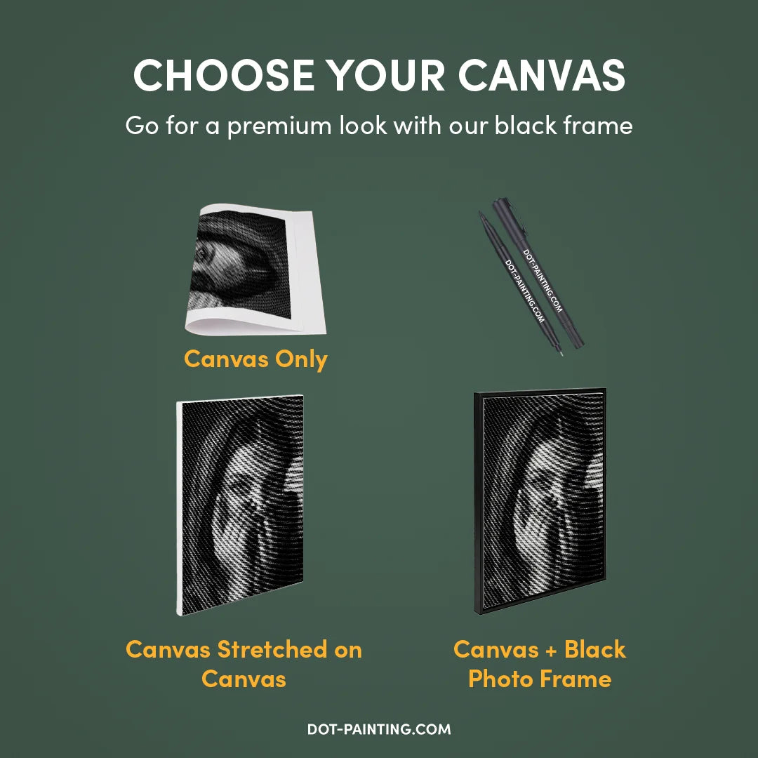 Belle peinture à pois indienne