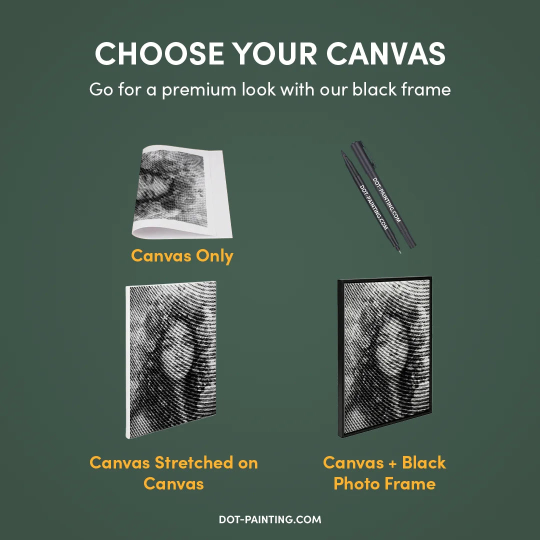 Peinture à points de femmes avec des fleurs