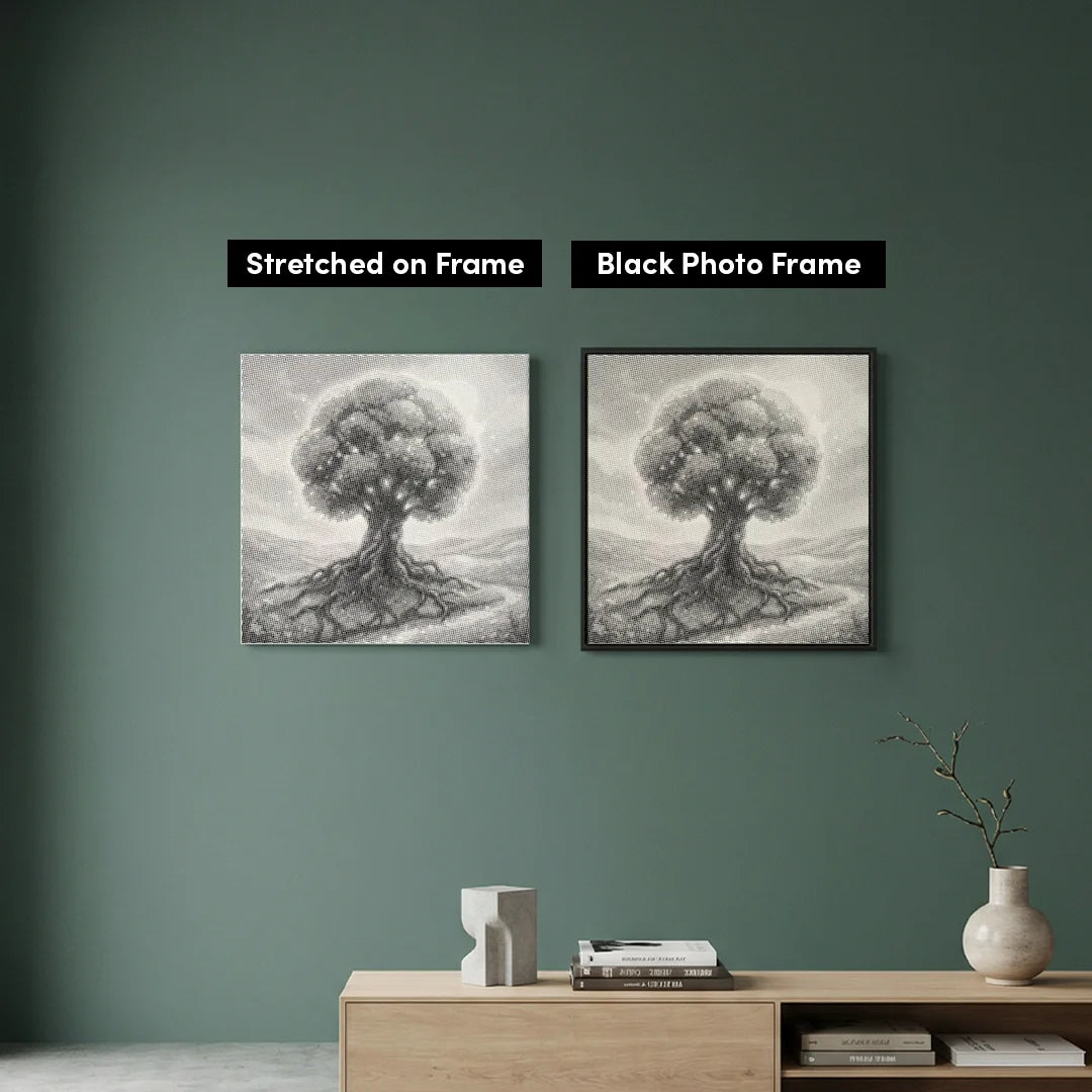 Peinture à points d’arbre de vie