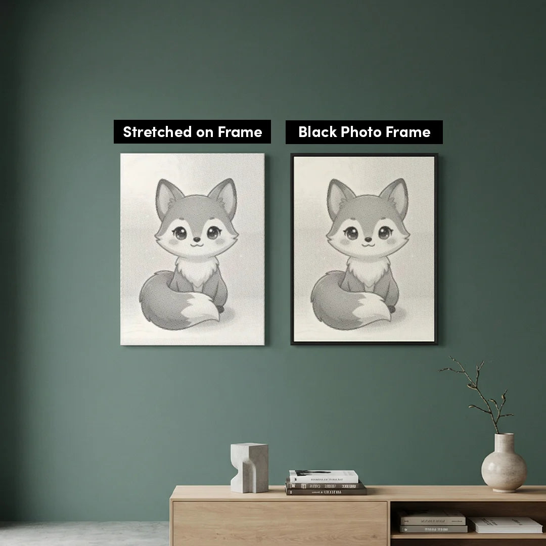 Peinture mignonne de point de renard