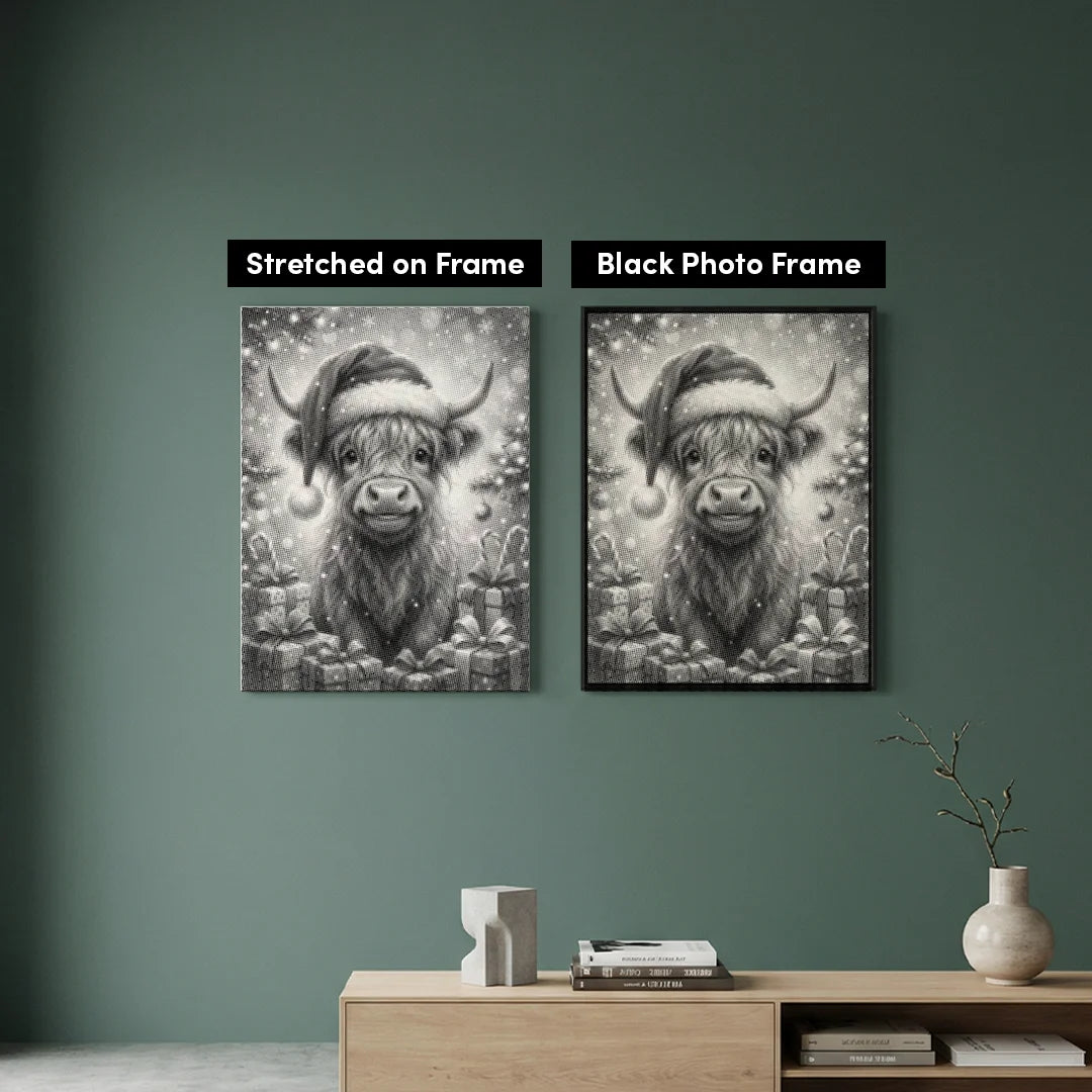 Highlands écossais avec cadeaux Dot Painting