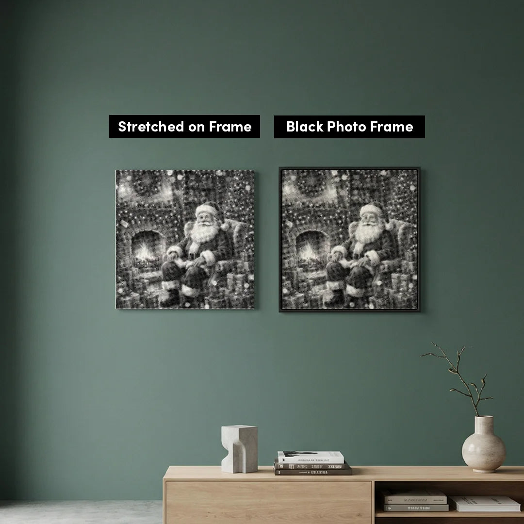 Père Noël avec des cadeaux Dot Painting