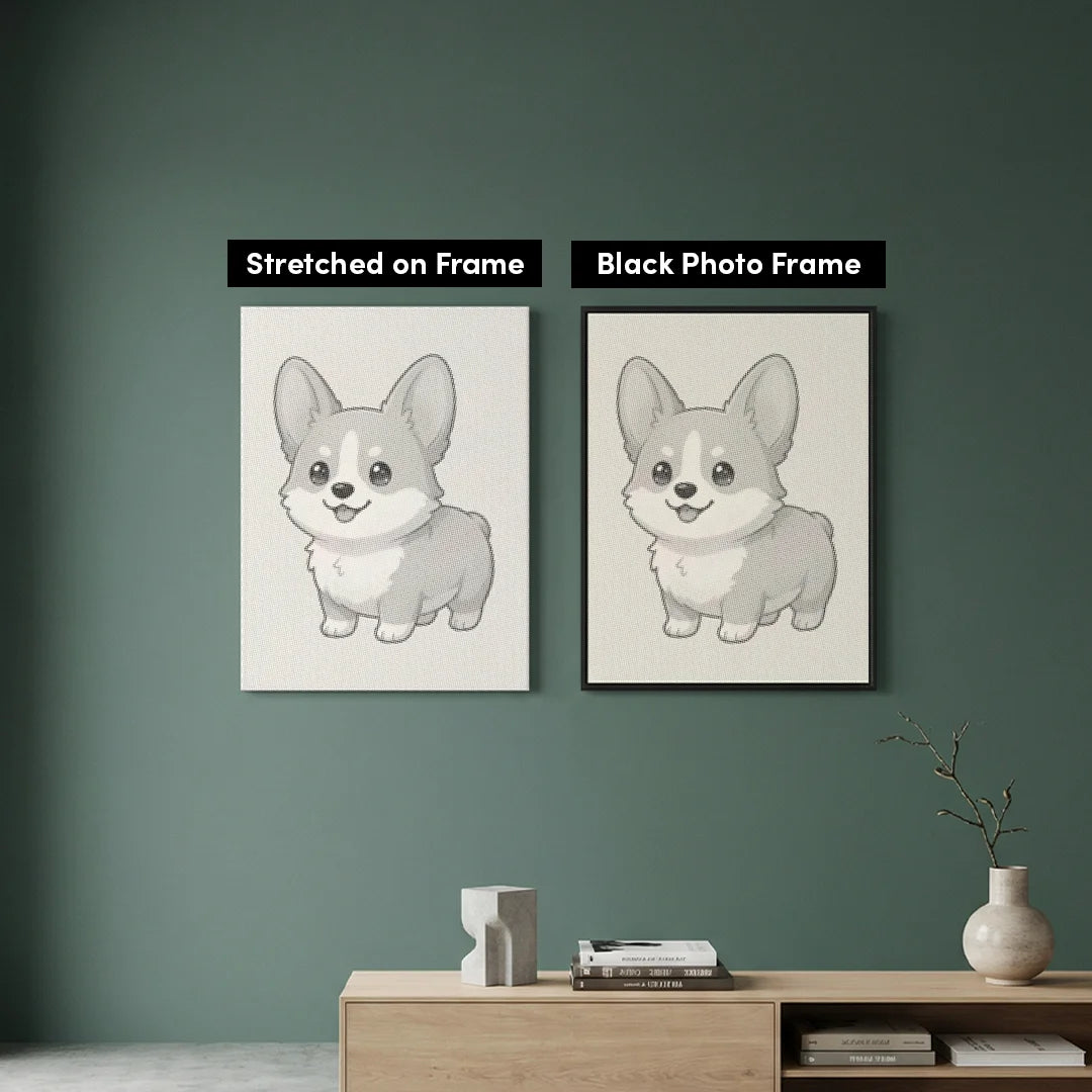 Peinture à pois pour chiot