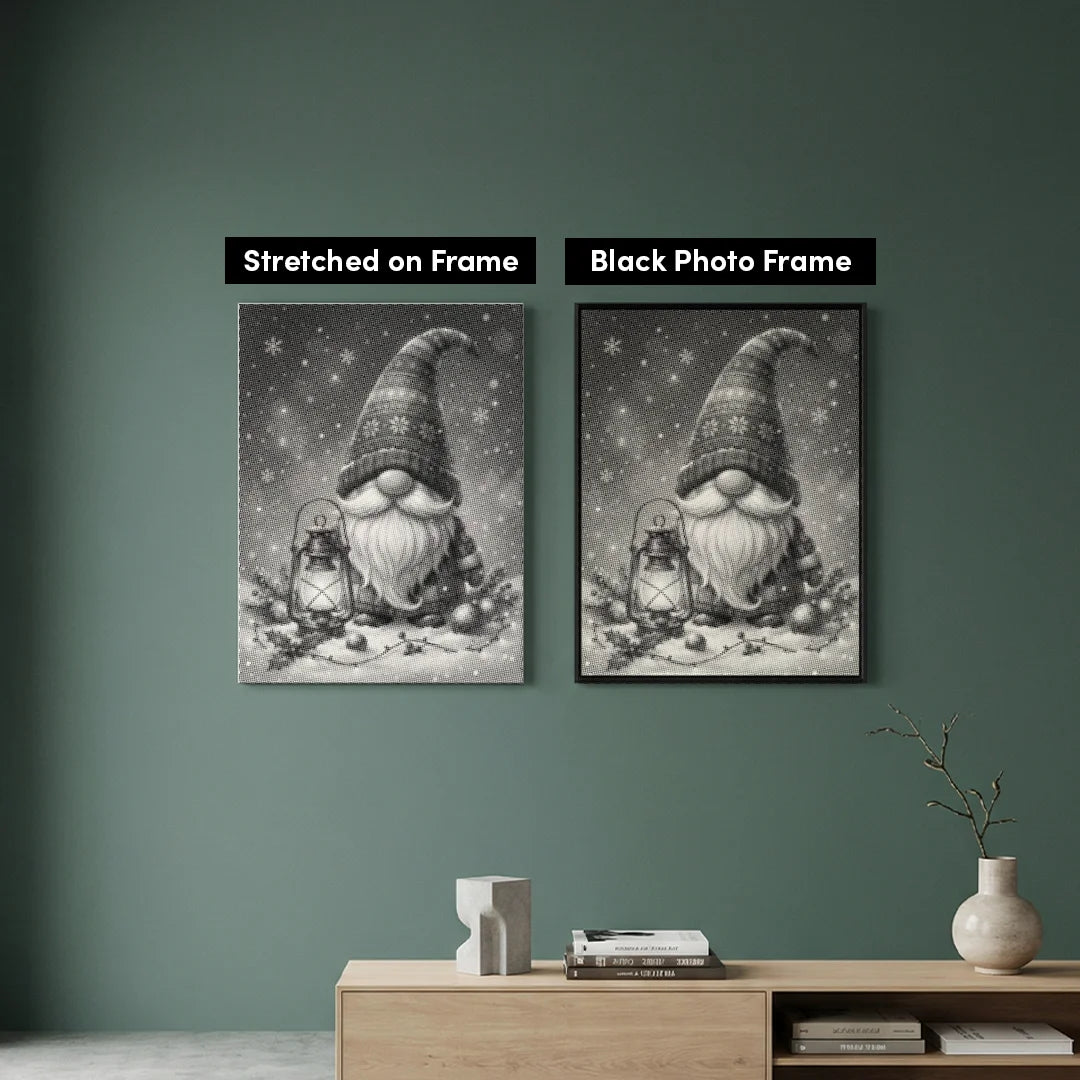 Peinture à points de gnome de Noël