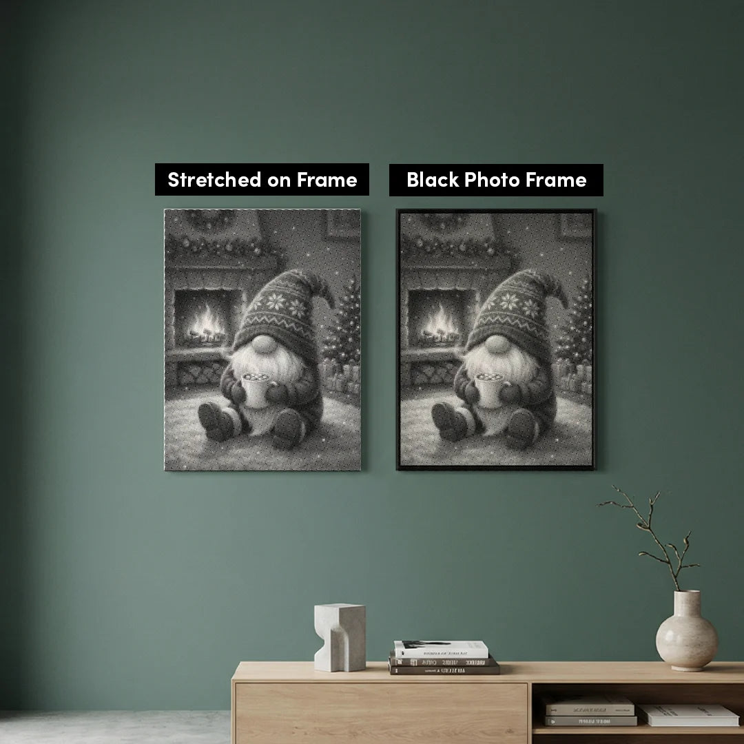 Peinture à points de gnome de Noël