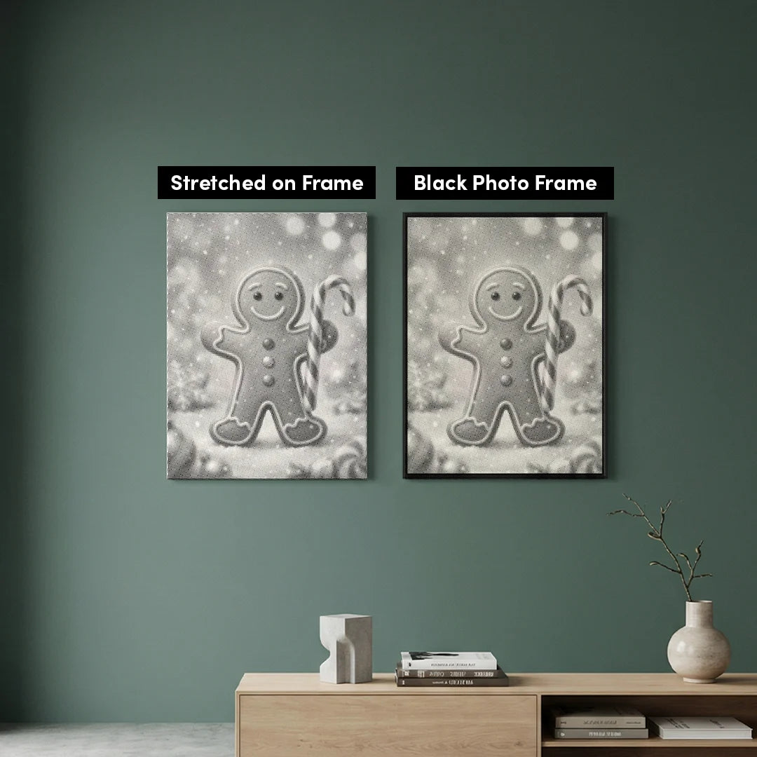 Peinture à pois en pain d'épice