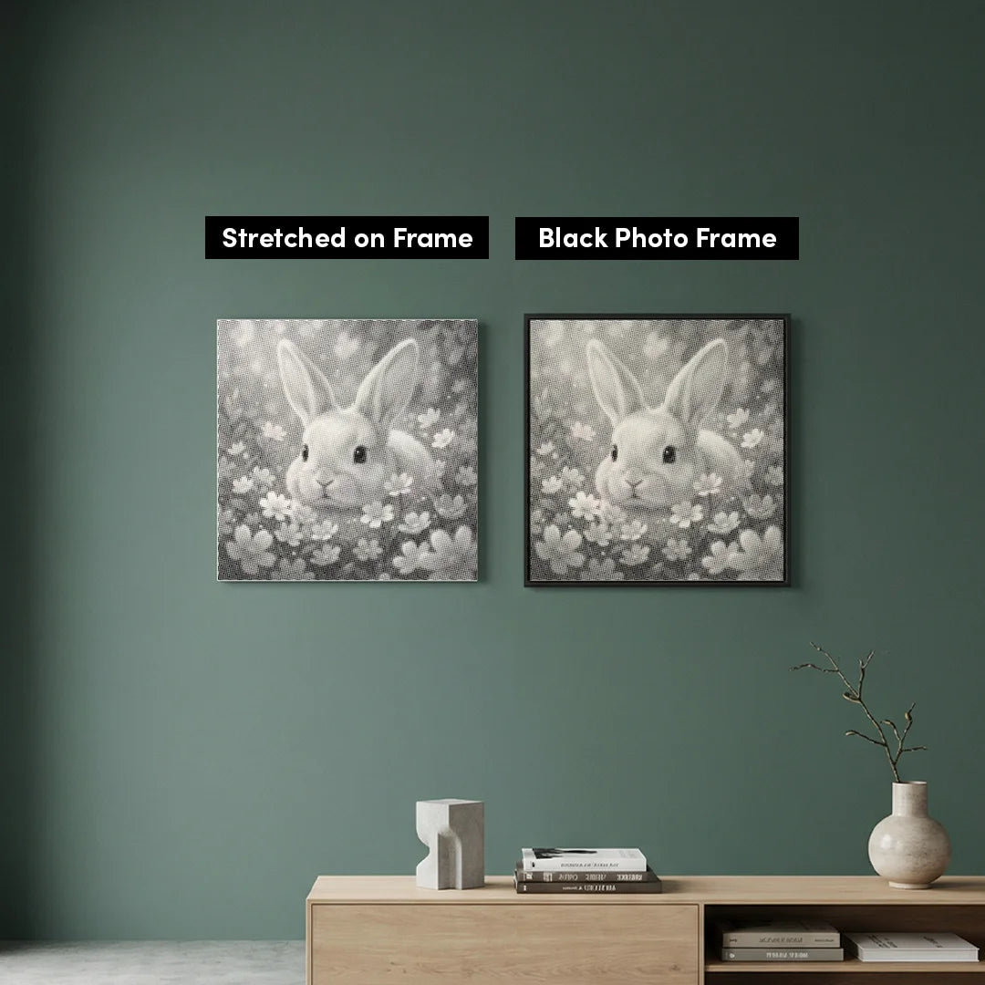 Peinture à pois de lapin