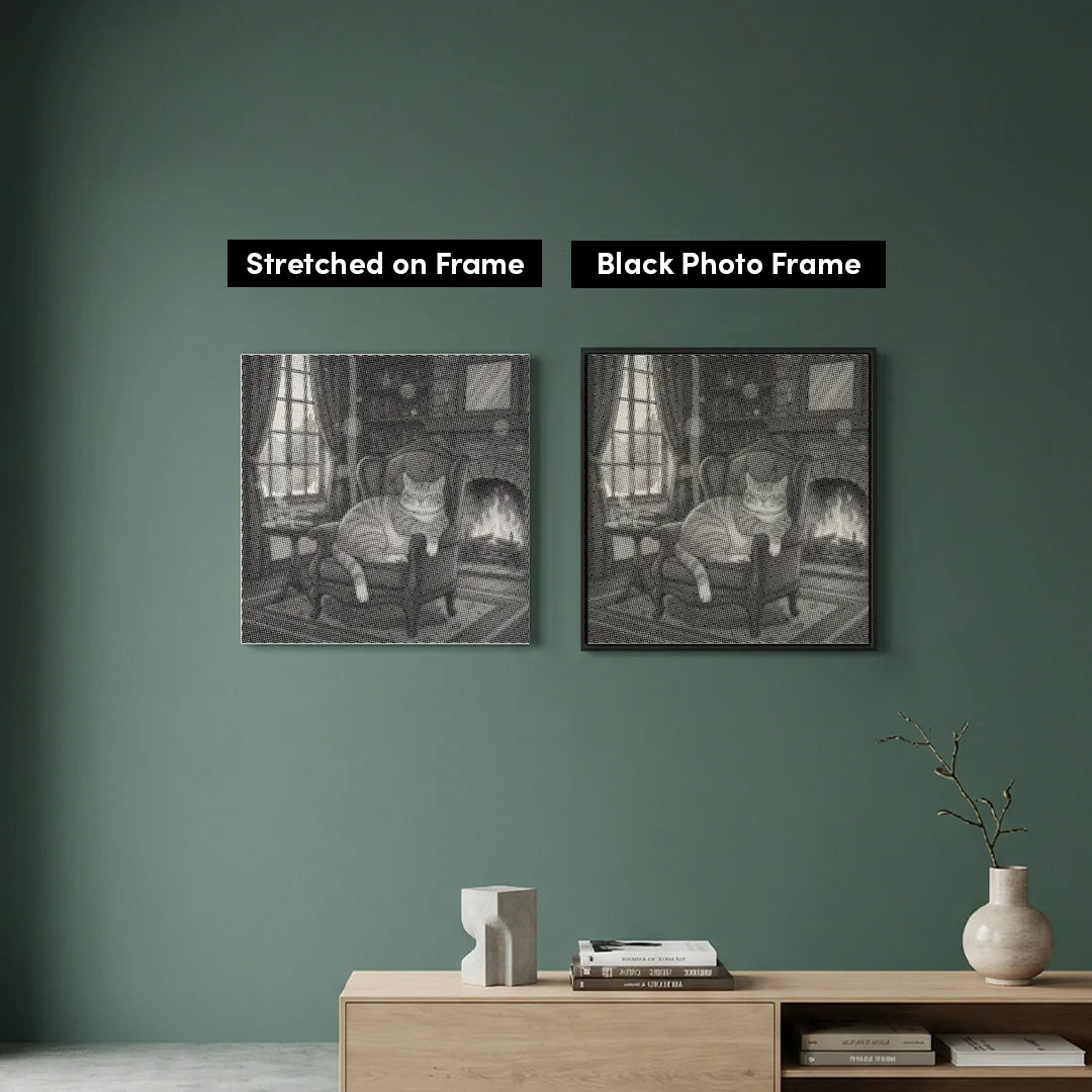 Peinture à points de branche d’eucalyptus