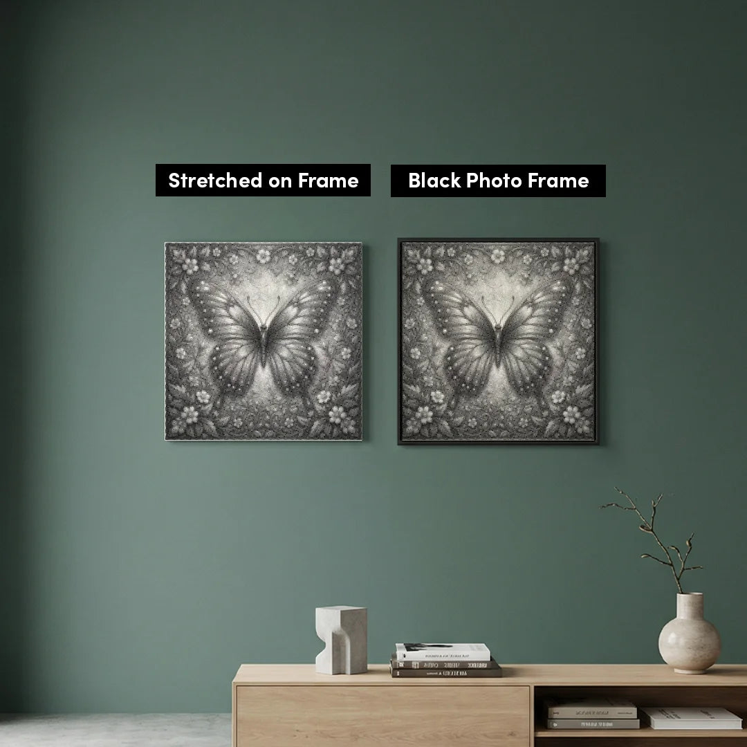 Peinture à pois papillon 3D