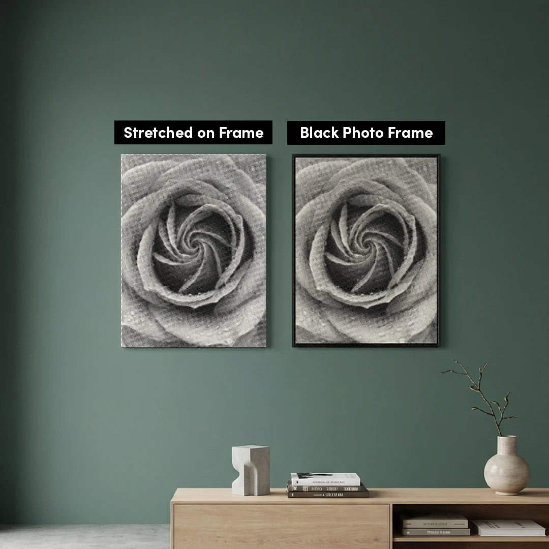 Peinture à pois roses