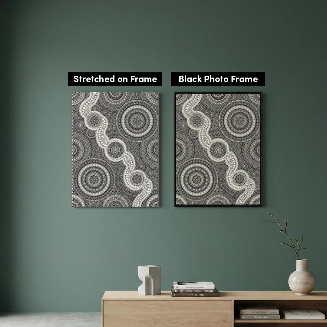 Peinture à pois en mosaïque de fleurs