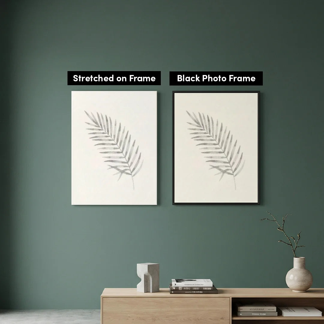 Peinture à points de feuille de palmier