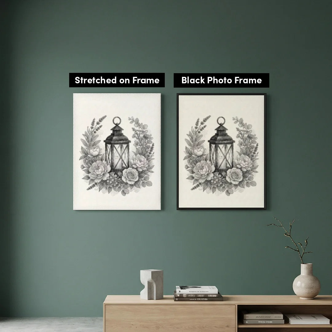 Peinture à points de lanterne