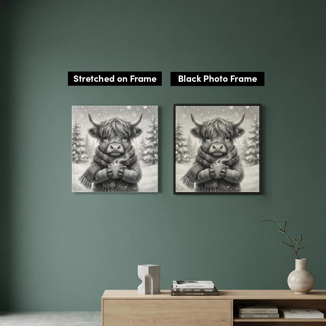 Peinture à points Highlander écossais