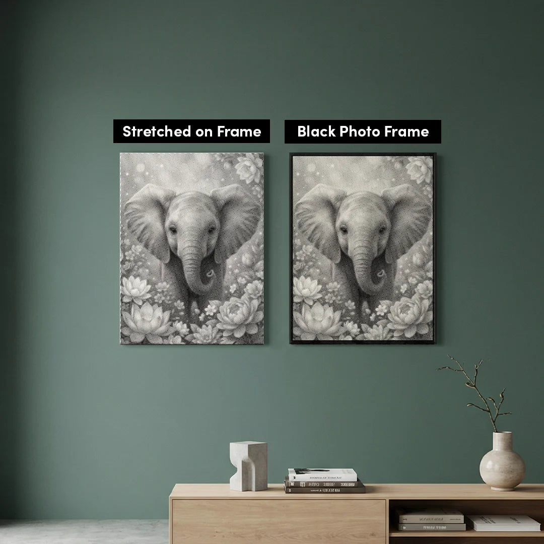 Peinture à points d’éléphant