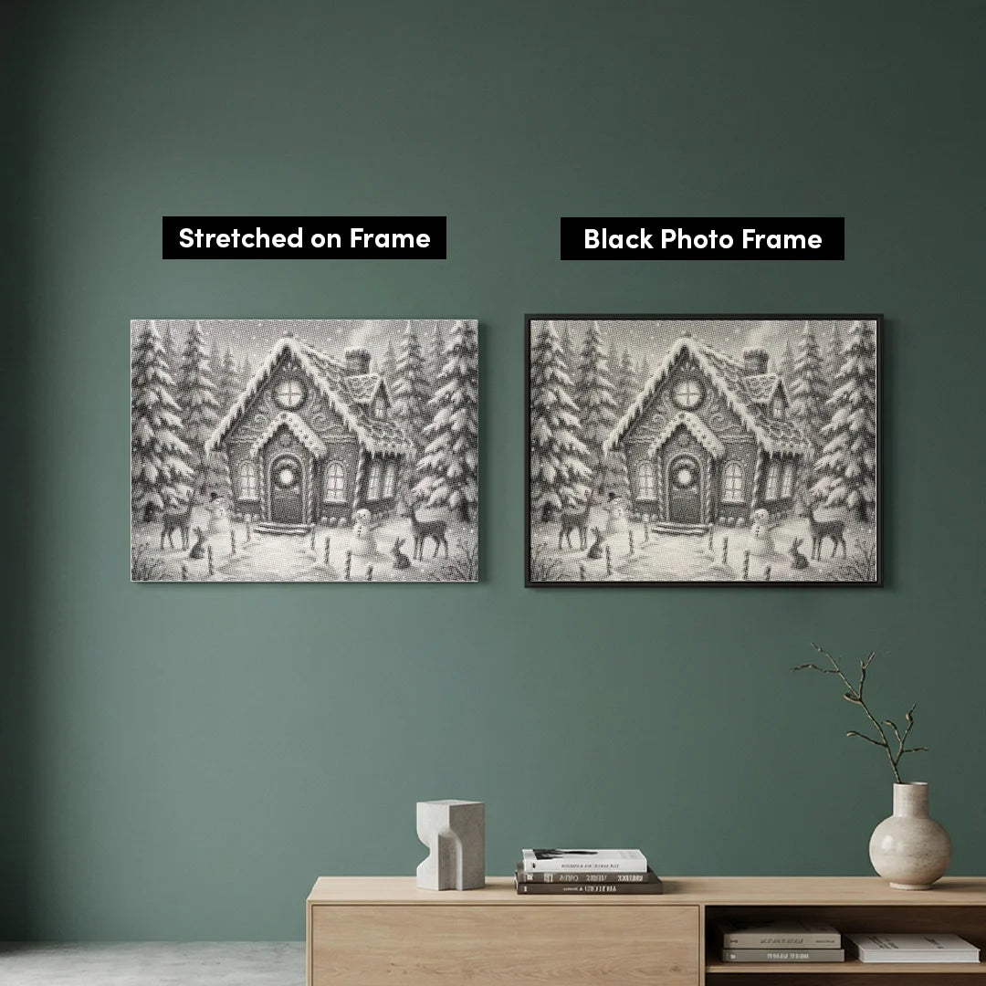 Peinture à pois de maison de bonbons