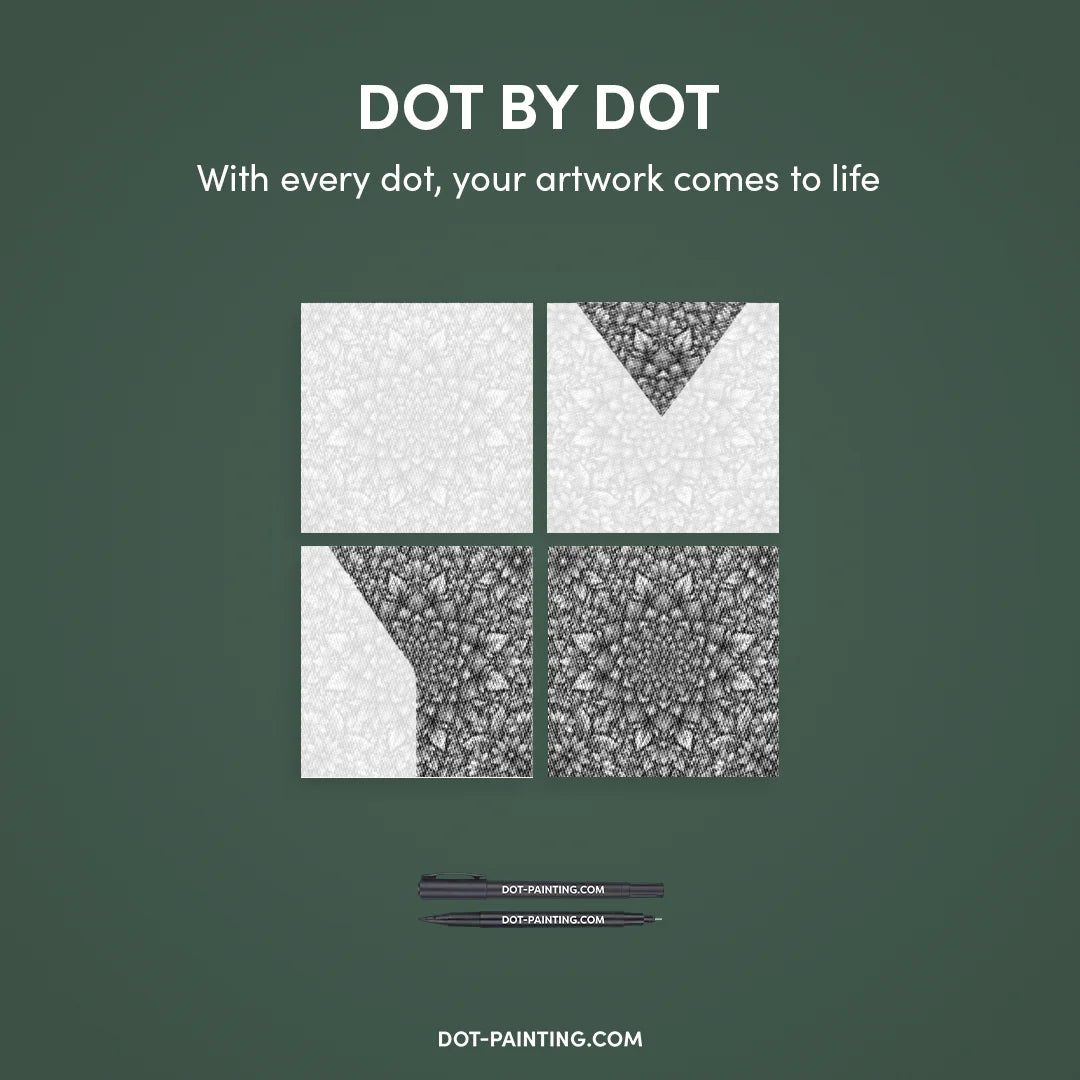 Peinture Mandala 8 points