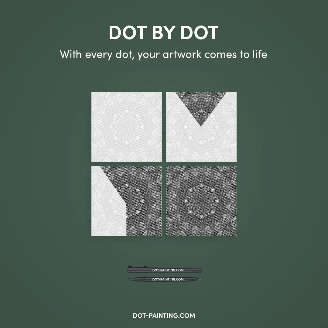 Peinture Mandala 8 points