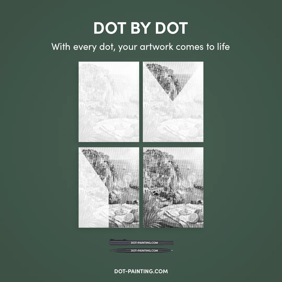 Peinture à points de limoncello