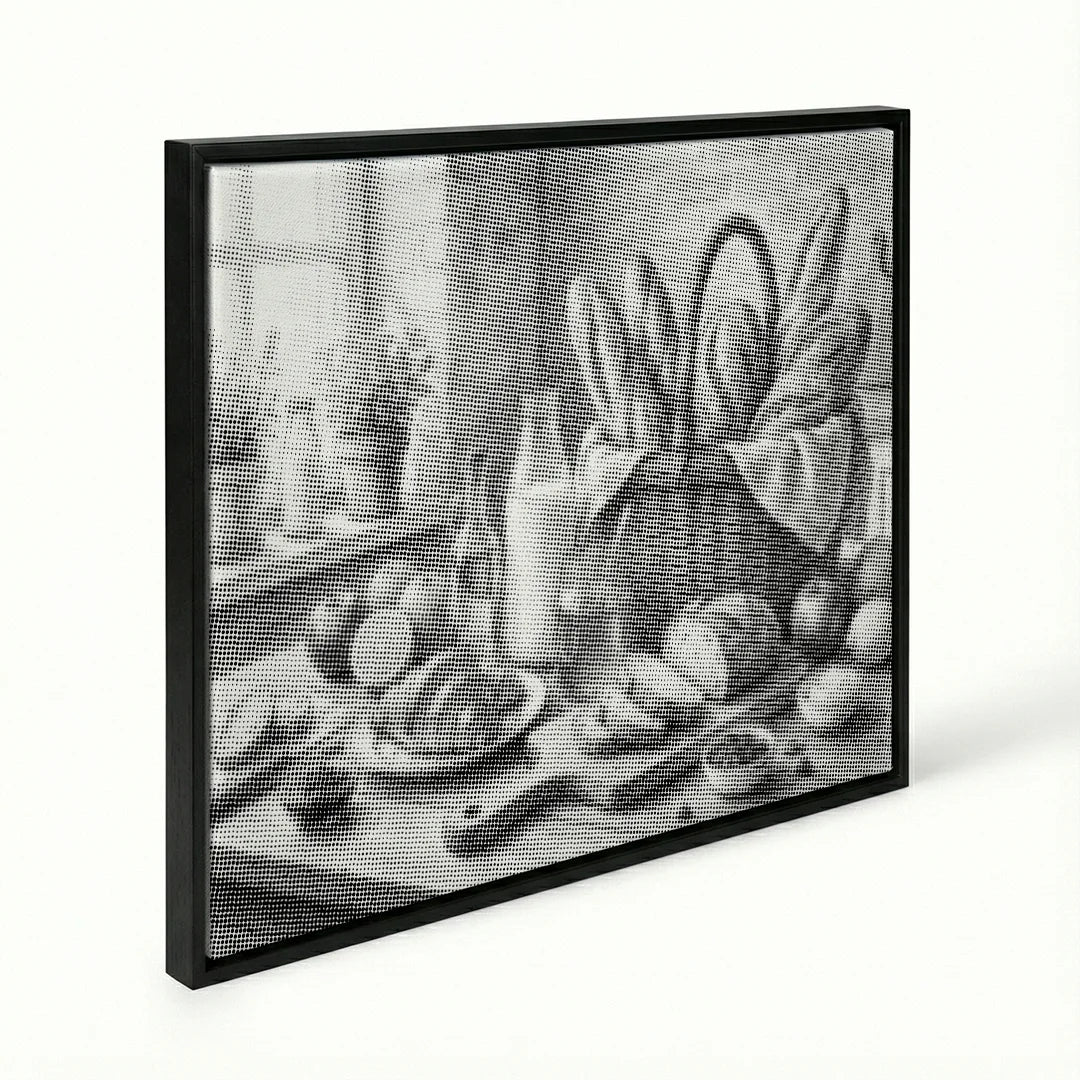 Peinture à points de corbeille à pain