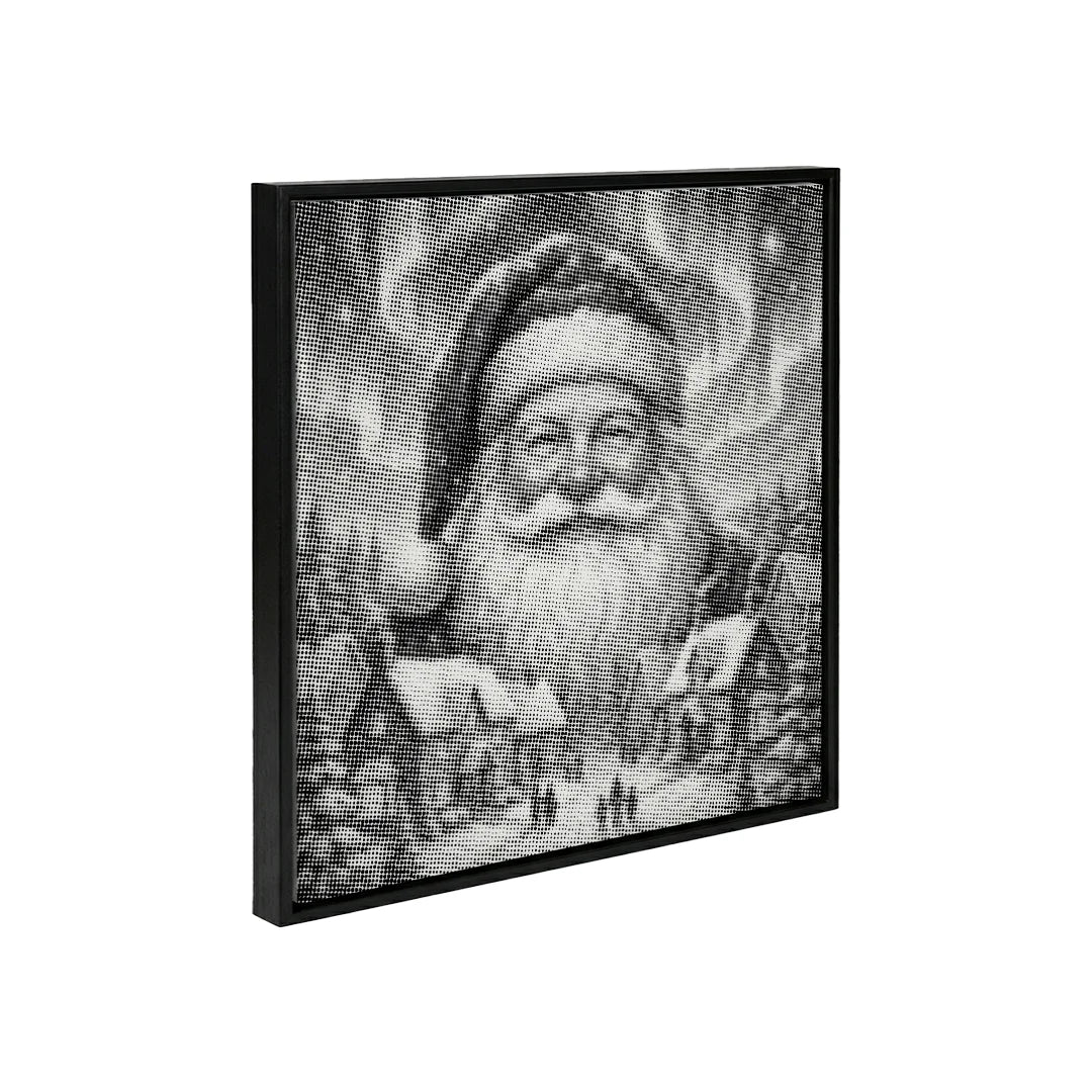 Peinture à points du village de Noël