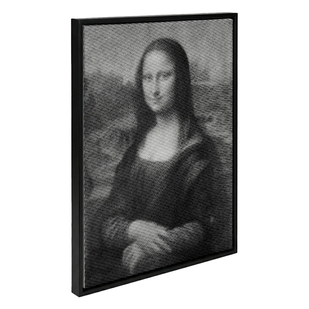 Peinture à pois Mona Lisa