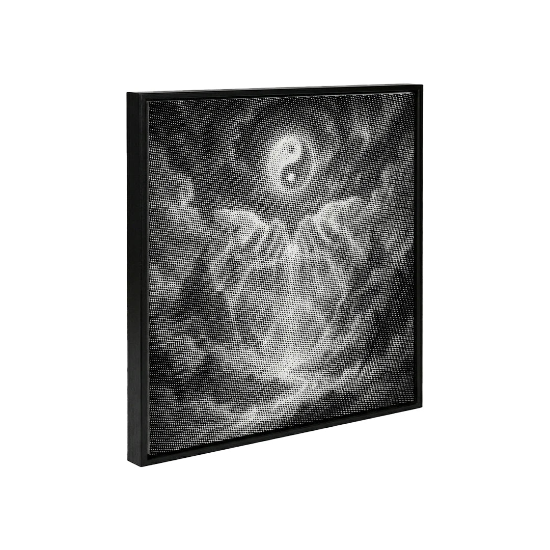 Peinture à points de cascade Ying Yang