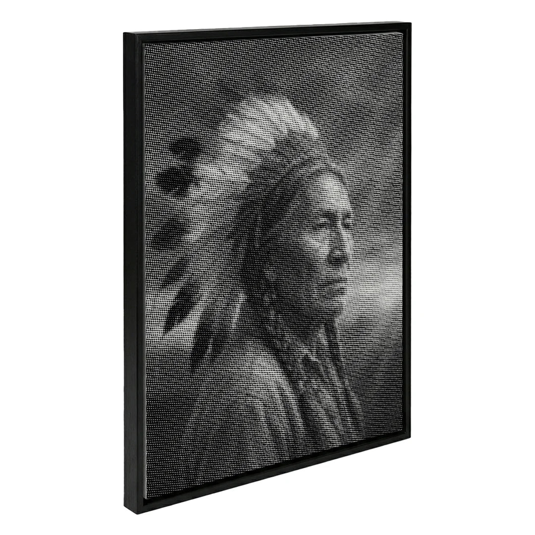 Peinture à pois indienne