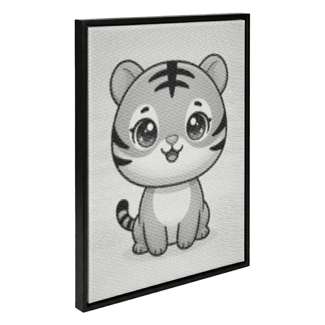 Peinture à petits points de tigre