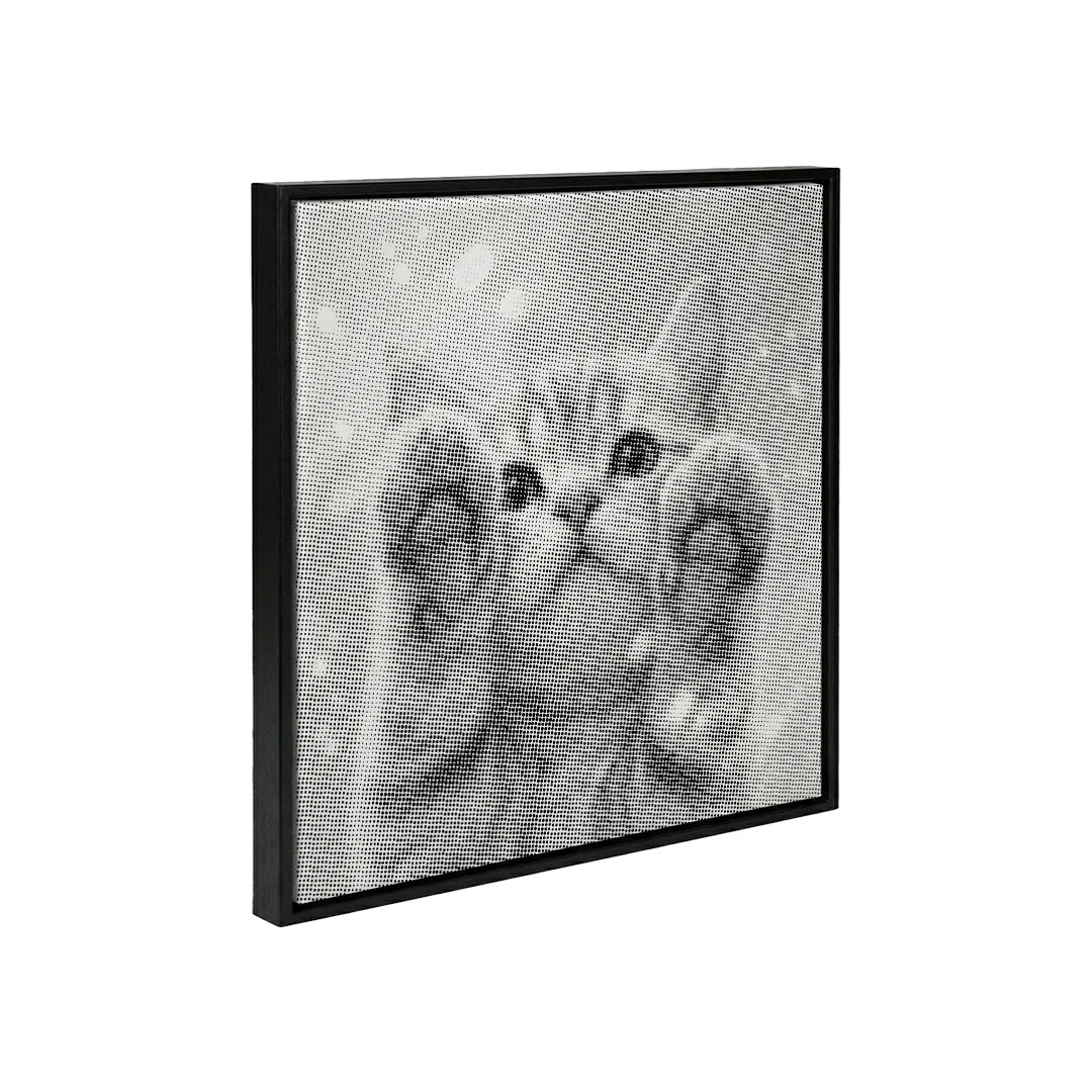 Peinture à pois de chat mignon