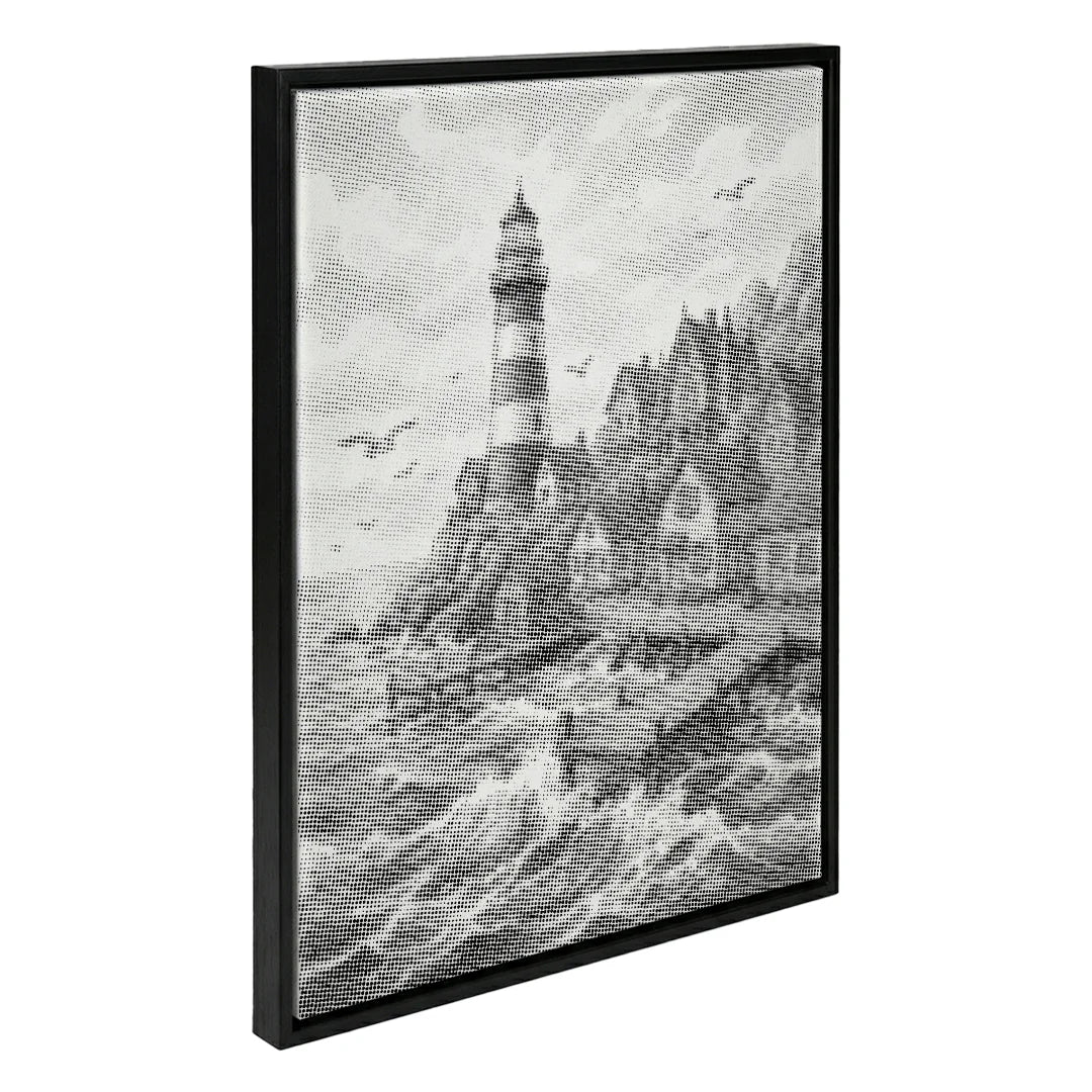 Village au phare Dot Painting