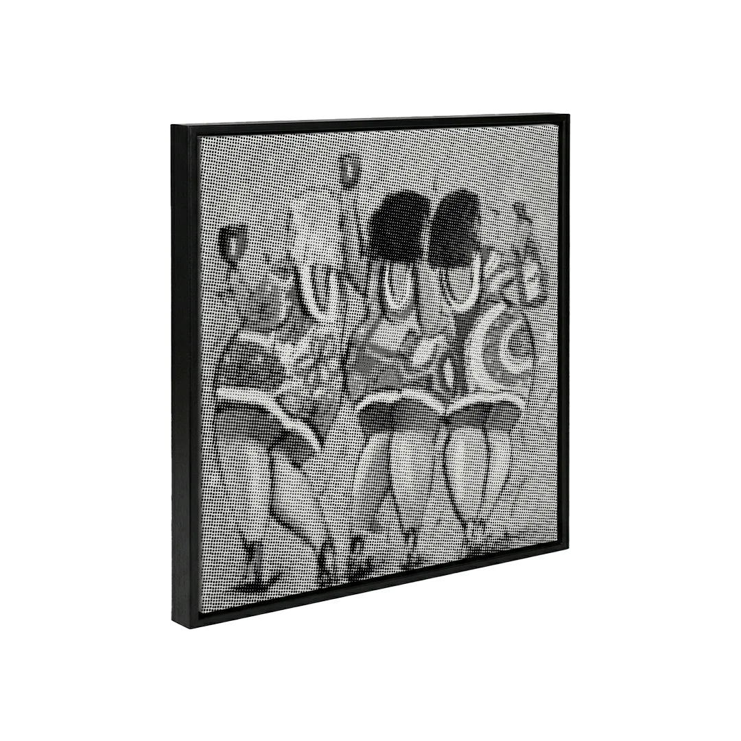 Les dames heureuses gagnent la peinture à points