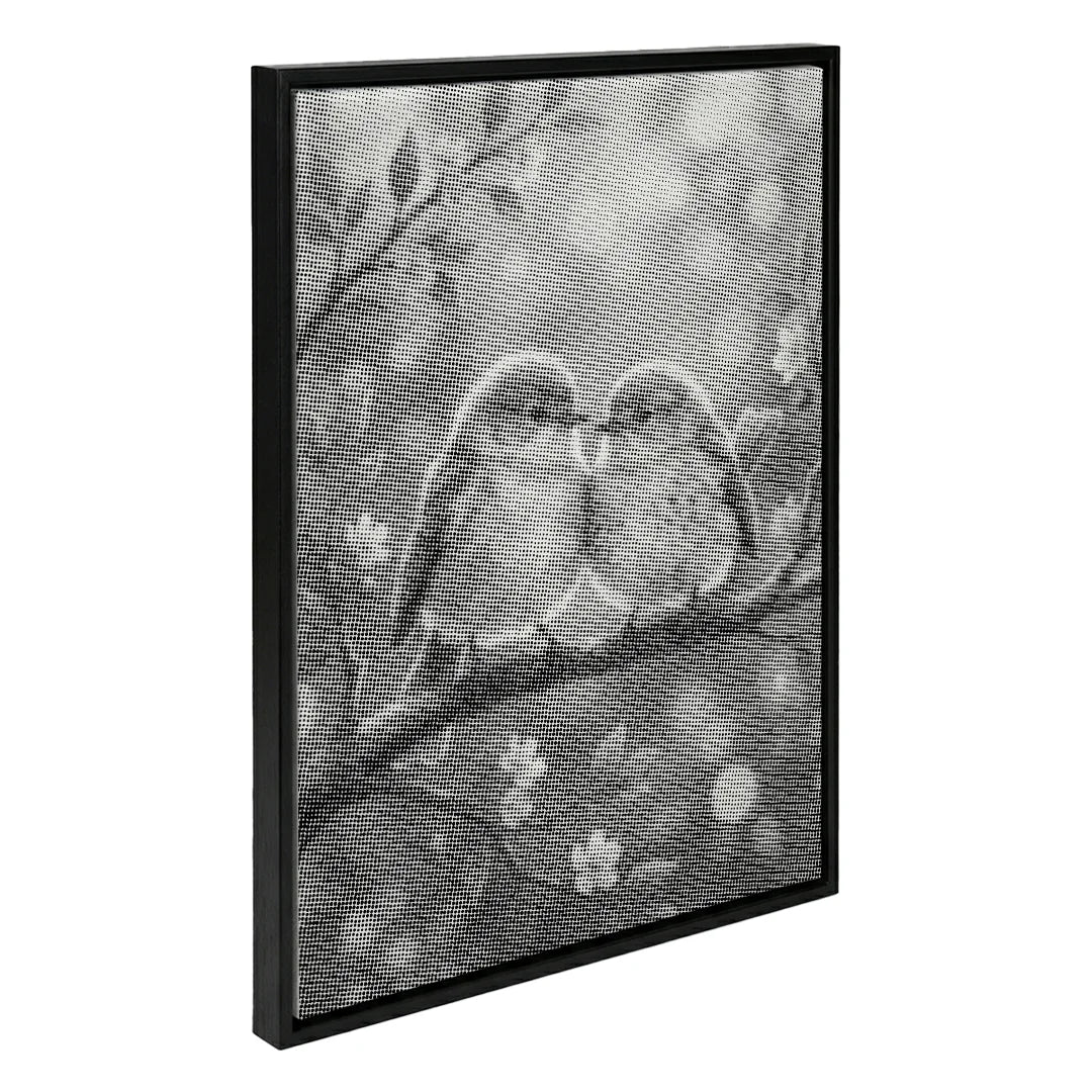 Peinture à points d’oiseaux d’amour