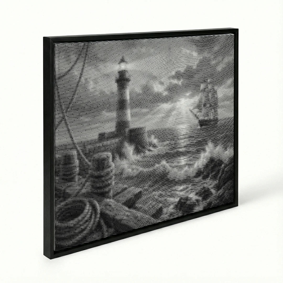 Navire au phare Dot Painting