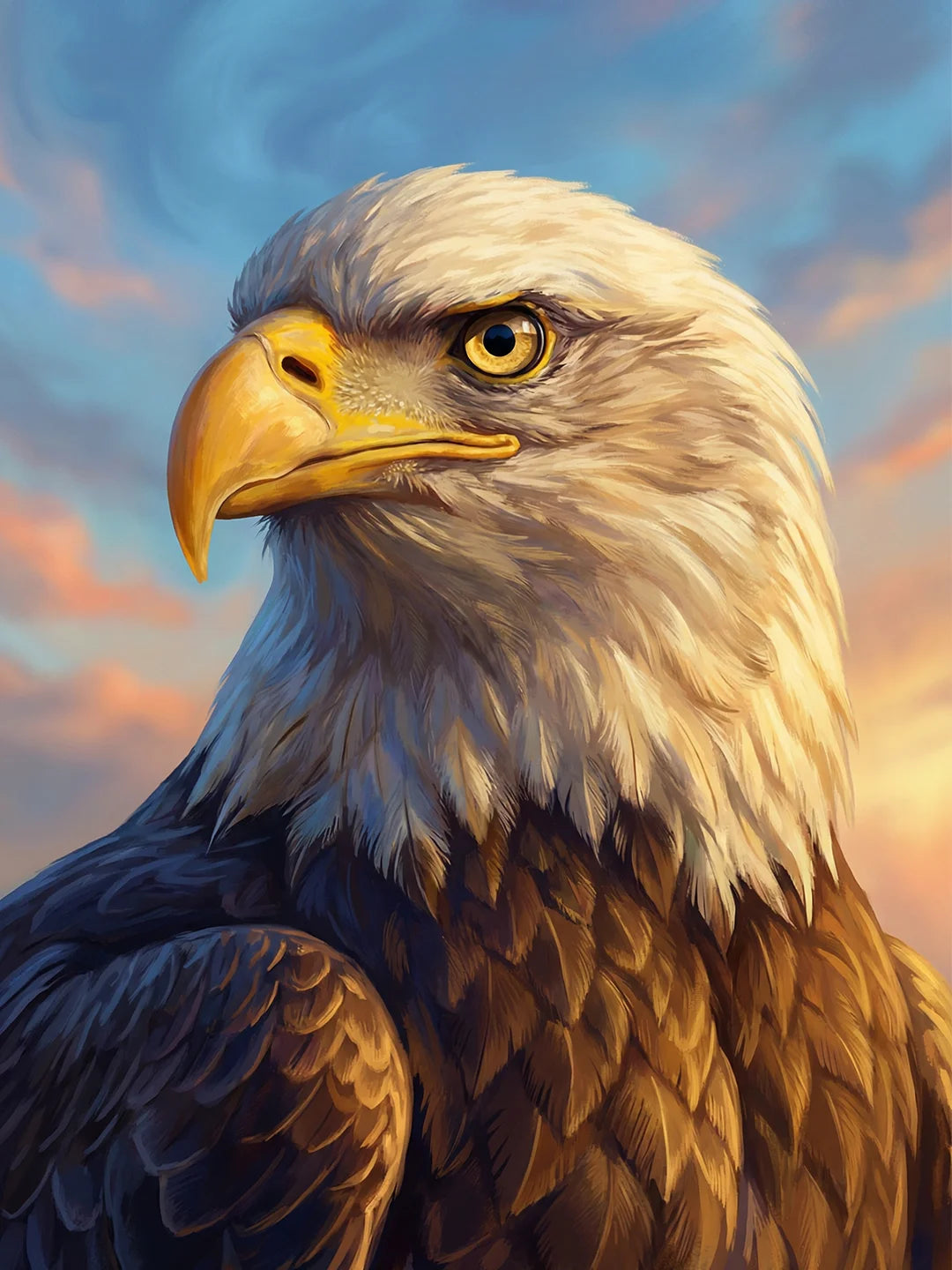 Peinture à points d’aigle