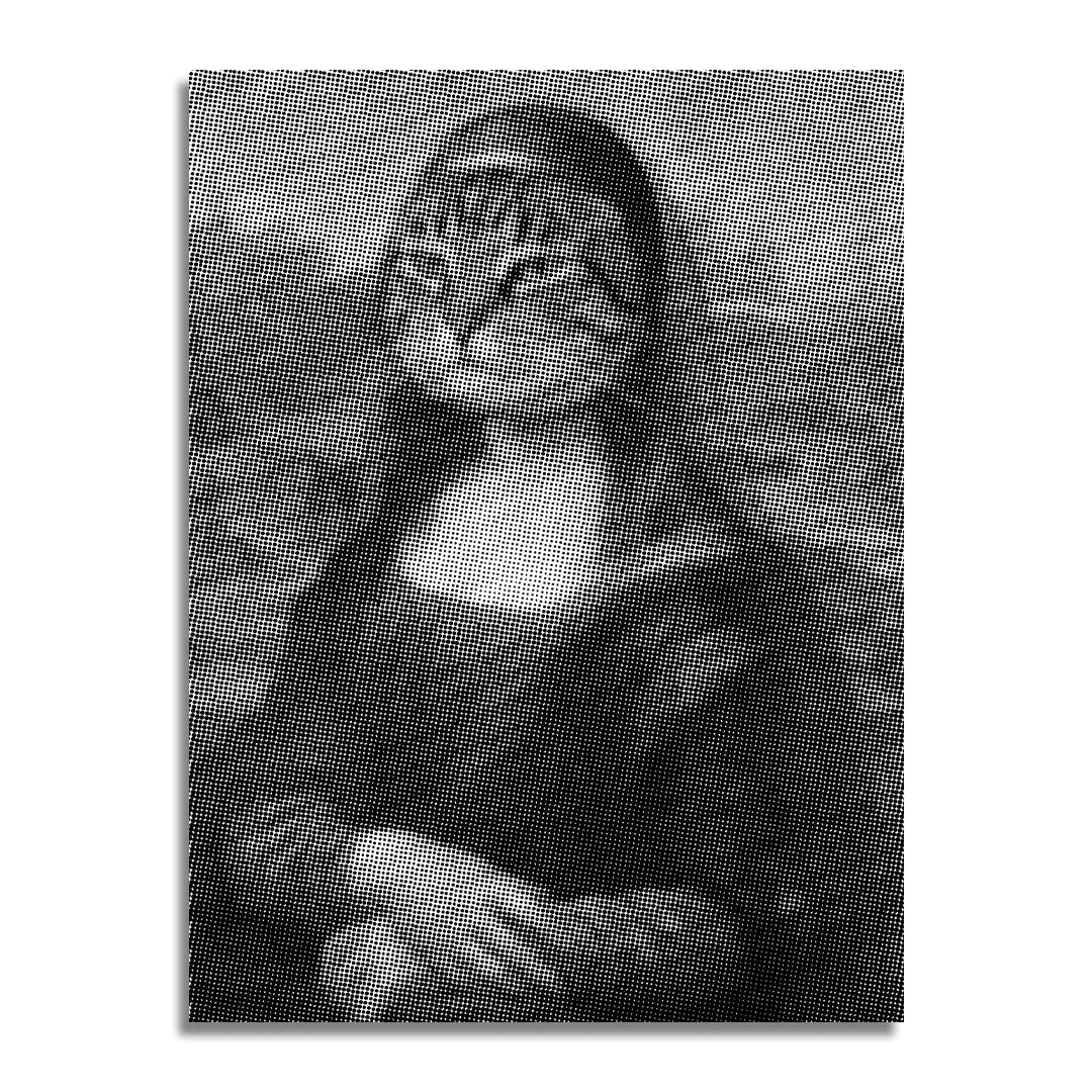 Peinture à points de chat Mona Lisa