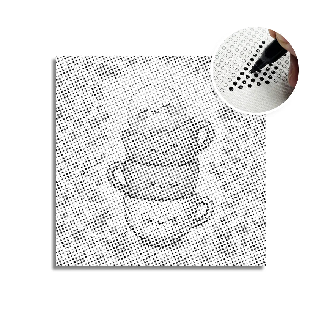 Peinture à points Happy Cups