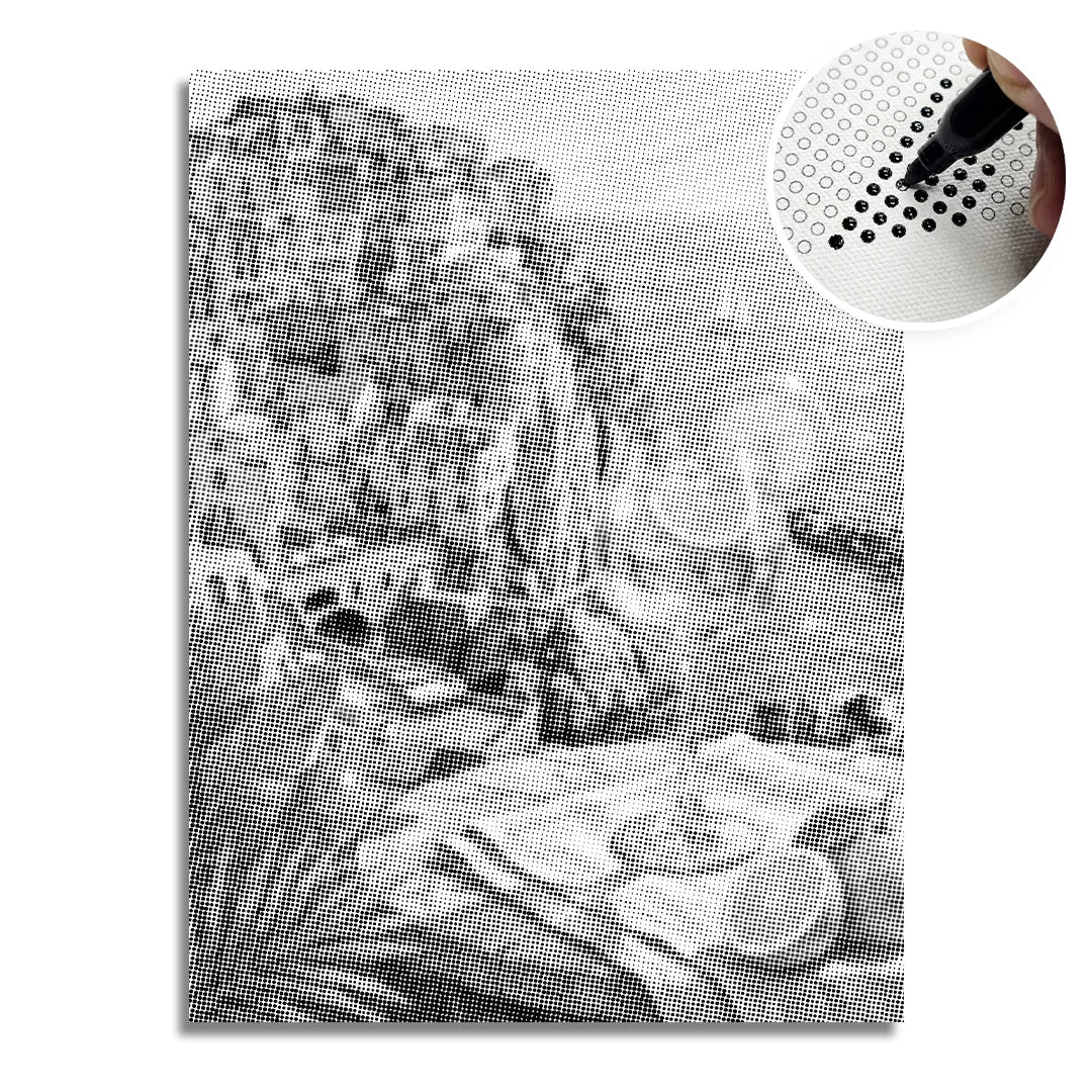 Peinture à points de limoncello