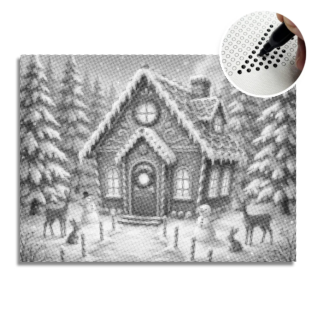 Peinture à pois de maison de bonbons